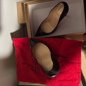 Christian Louboutin Black Pumps with Red Sole